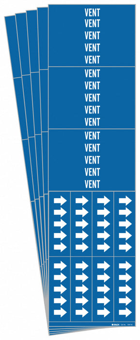 Pipe Marker Adhesive 2-1/4 H 2-3/4 W PK5
