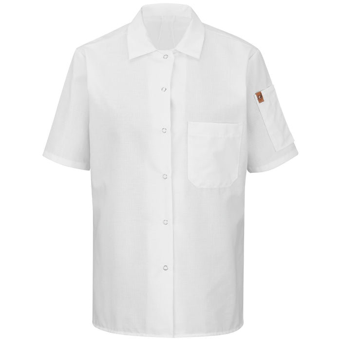 Women's Short Sleeve Cook Shirt with OilBlok + MIMIX®