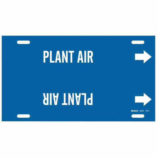 Pipe Marker Plant Air 10 in H 24 in W