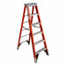 Stepladder Fiberglass 6 ft H 375 lb Cap