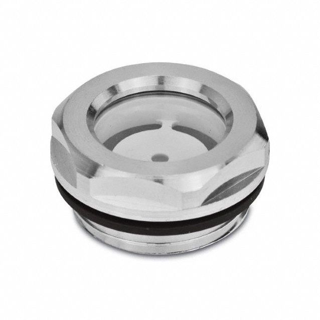 Sight Glass Aluminum 23 mm Hex Thick