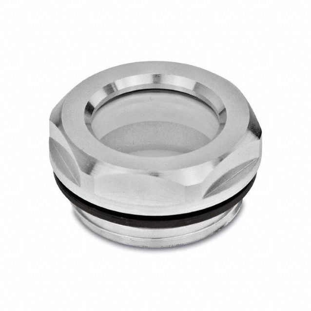 Sight Glass Aluminum 30 mm Hex Thick