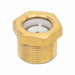 Sight Glass Brass 27 mm Hex Thick