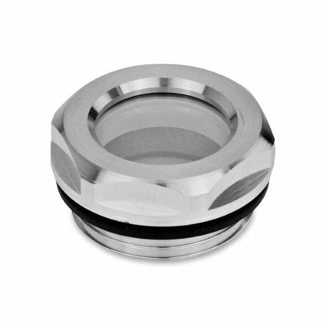 Sight Glass Aluminum 18 mm Hex Thick