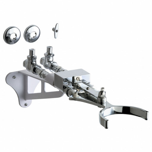 Knee Actuated Pedal Box Brass 1/2 FNPT