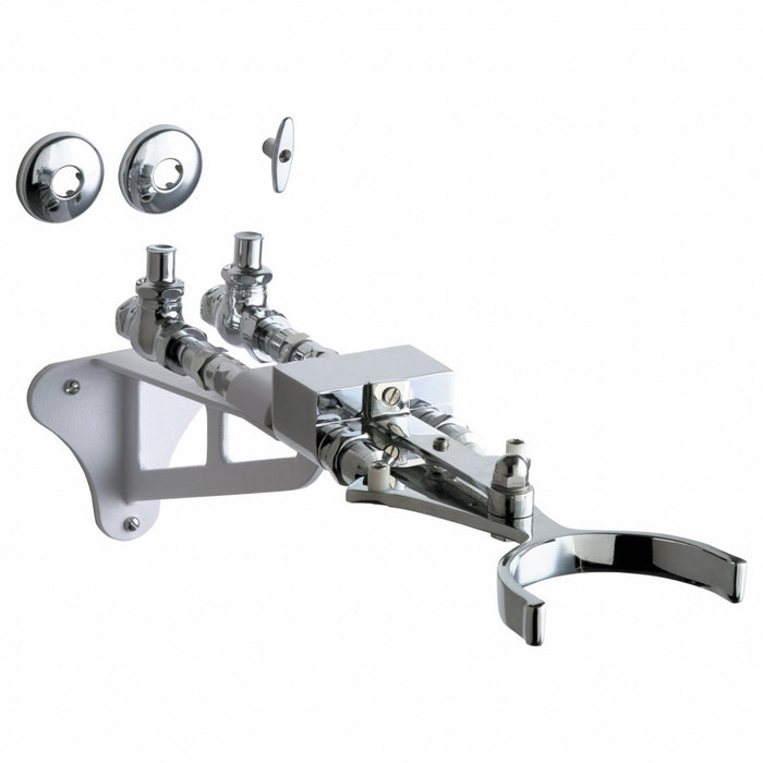 Knee Actuated Pedal Box Brass 1/2 FNPT