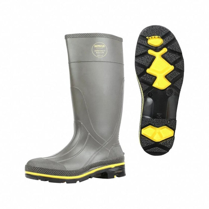 D0378 Rubber Boot Men s 14 Knee Gray PR