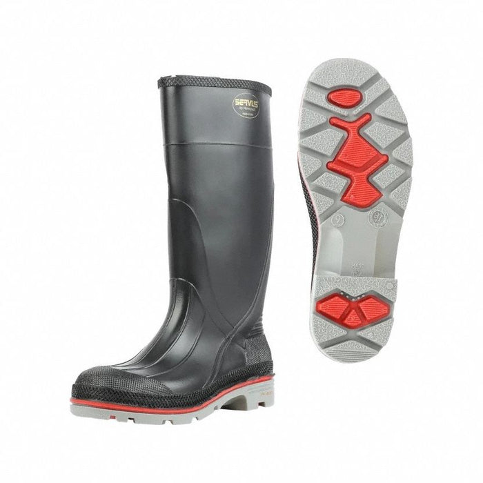 D0344 Rubber Boot Men s 15 Knee Black PR