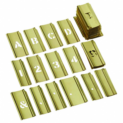 Stencil Set Brass 1 1/2 