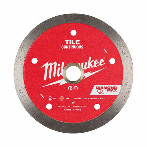 DiamondSawBlade Diam 5 Arbor 5/8 7/8 