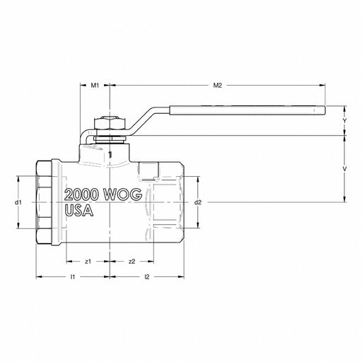 Manual 2-Way Ball Valve NPT SS