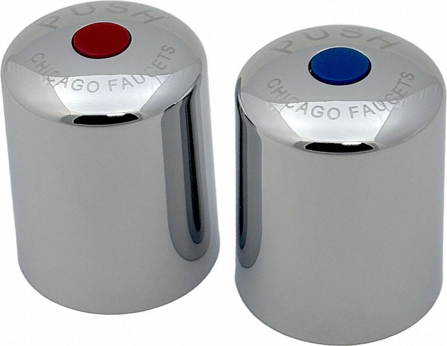 Faucet Handle Metal Polished Chrome