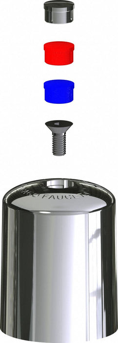 Faucet Handle Metal Polished Chrome