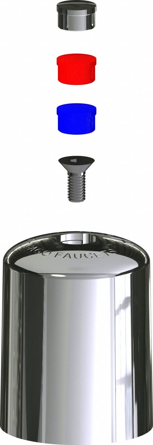 Faucet Handle Metal Polished Chrome