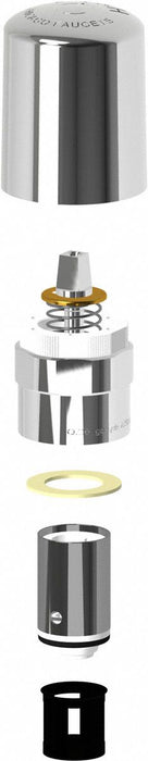 Faucet Handle Kit Metal Polished Chrome
