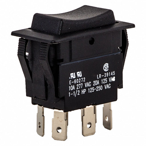 Rocker Switch Black On/Off/On