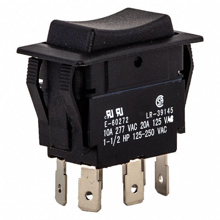Rocker Switch Black On/Off/On