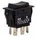 Rocker Switch Black On/Off/On