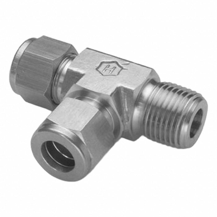 Tee SS Tube 3/8  MNPT 3/8  Tube 3/8 