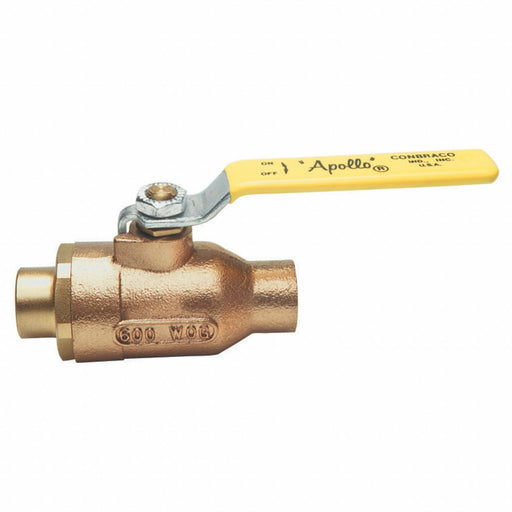 Manual 2-Way Ball Valve Sweat Bronze