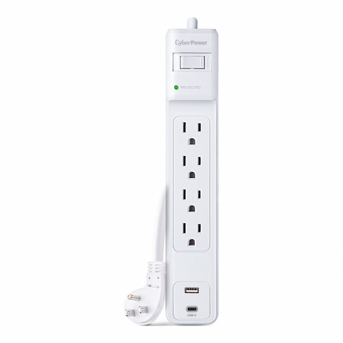 OutletStrip White 10-25/32in 4Outlets