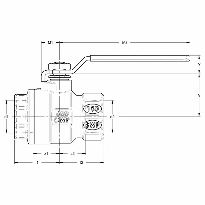 Manual 2-Way Ball Valve NPT Bronze