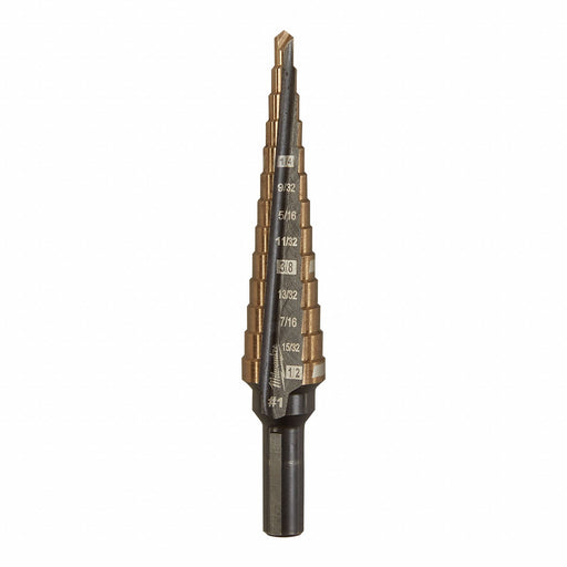 Step Drill Bit Cobalt Alloy 1/8 -1/2in