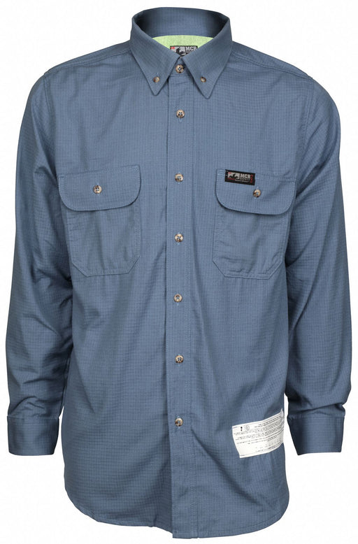 FR L Sleeve Shirt 8.9 cal/sq cm M Blue