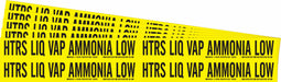 Pipe Marker Htrs Liq Vap Ammonia Low PK5