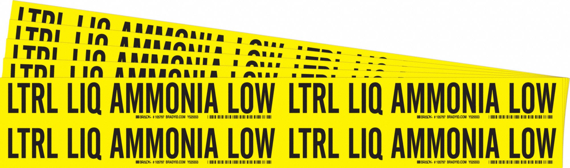 Pipe Marker Ltrl Liq Ammonia Low PK5