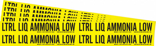 Pipe Marker Ltrl Liq Ammonia Low PK5