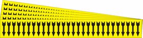 Pipe Marker Adhesive Black (Arrow) PK5