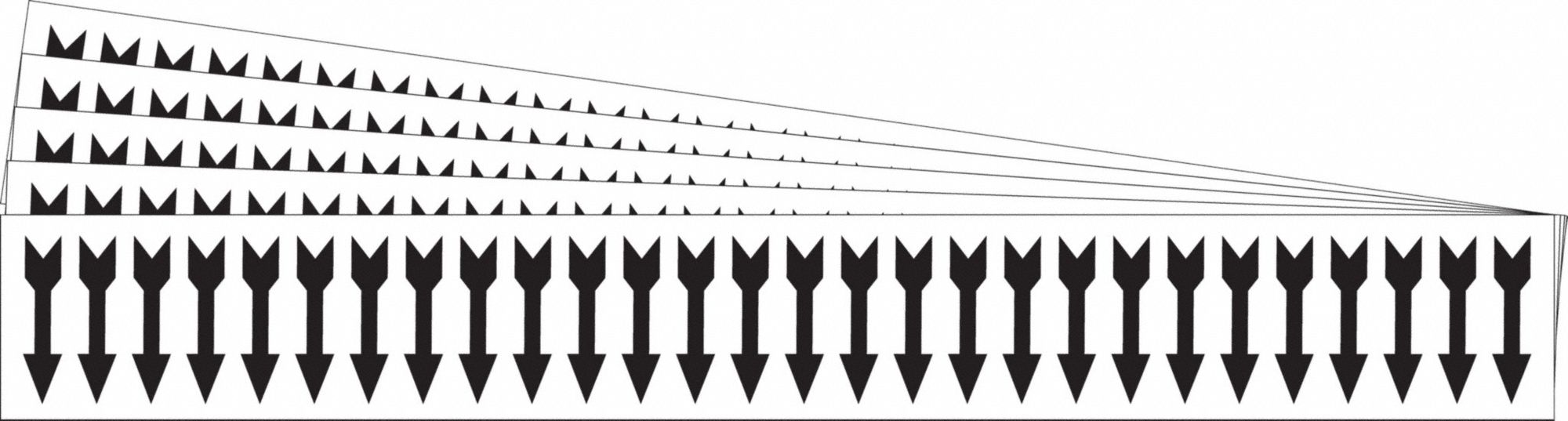 Pipe Marker Adhesive Black (Arrow) PK5
