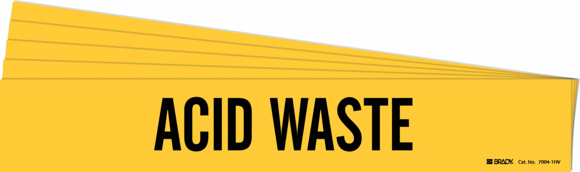 Pipe Marker Black Acid Waste PK5