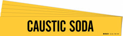 Pipe Marker Black Caustic Soda PK5