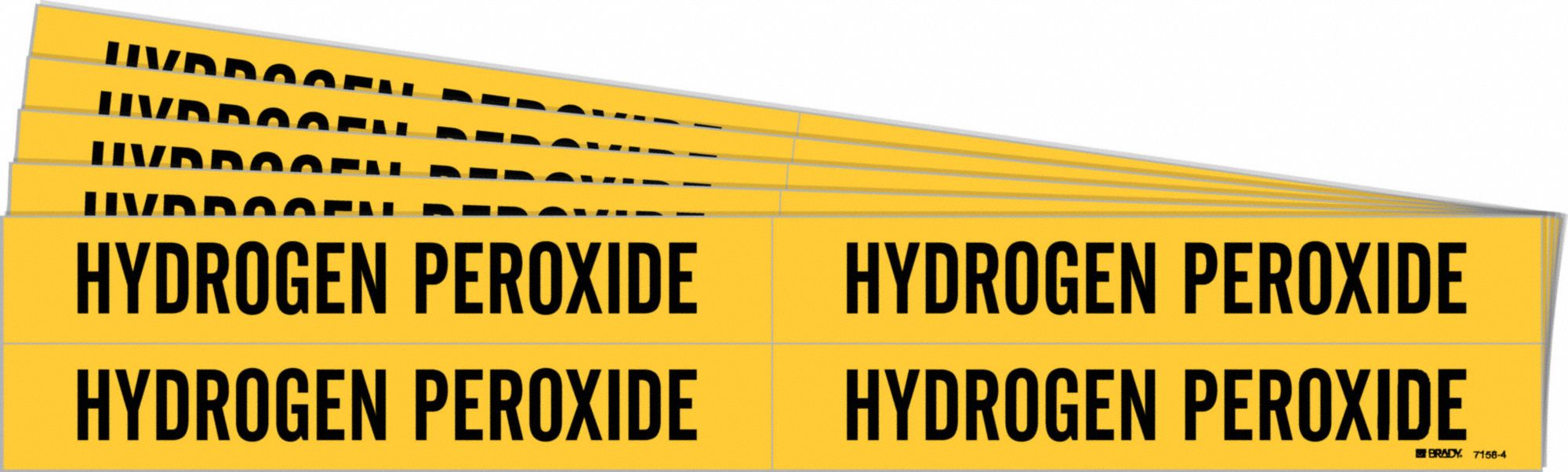 Pipe Marker Black Hydrogen Peroxide PK5
