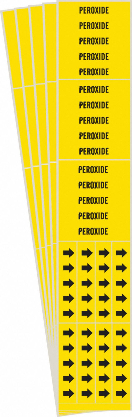 Pipe Marker Adhesive Black Peroxide PK5