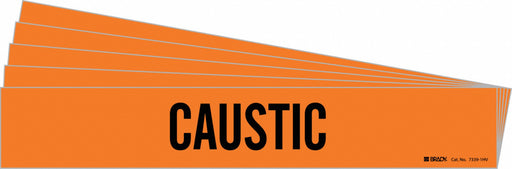 Pipe Marker Adhesive Black Caustic PK5
