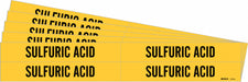 Pipe Marker Black Sulfuric Acid PK5