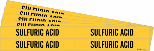 Pipe Marker Black Sulfuric Acid PK5