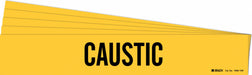 Pipe Marker Adhesive Black Caustic PK5