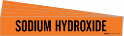 Pipe Marker Black Sodium Hydroxide PK5
