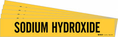 Pipe Marker Black Sodium Hydroxide PK5