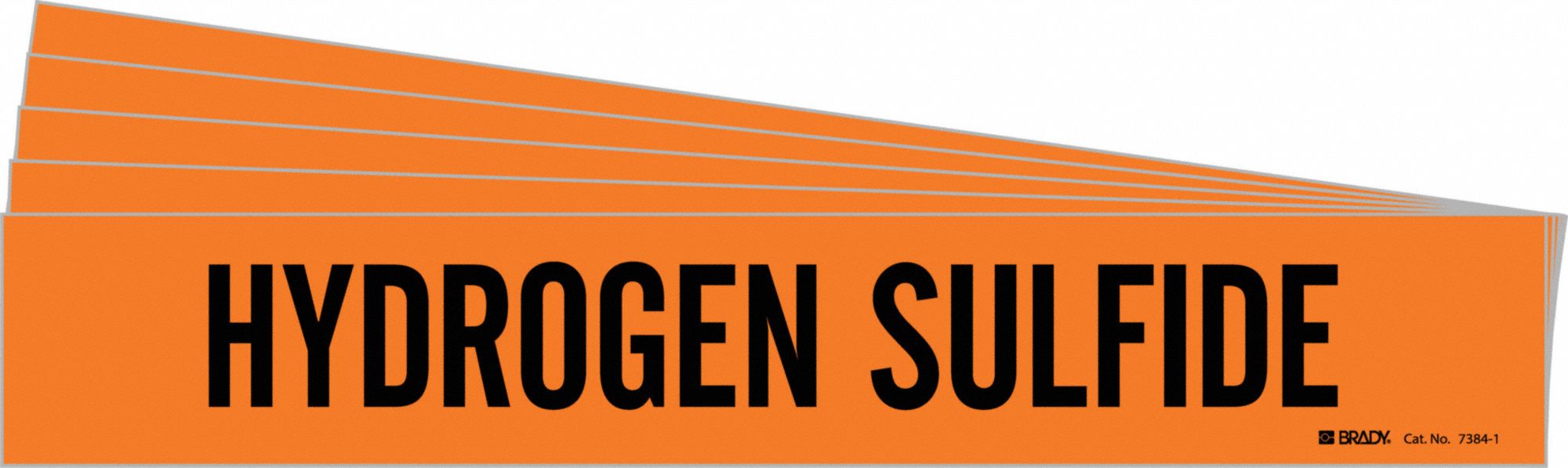 Pipe Marker Black Hydrogen Sulfide PK5