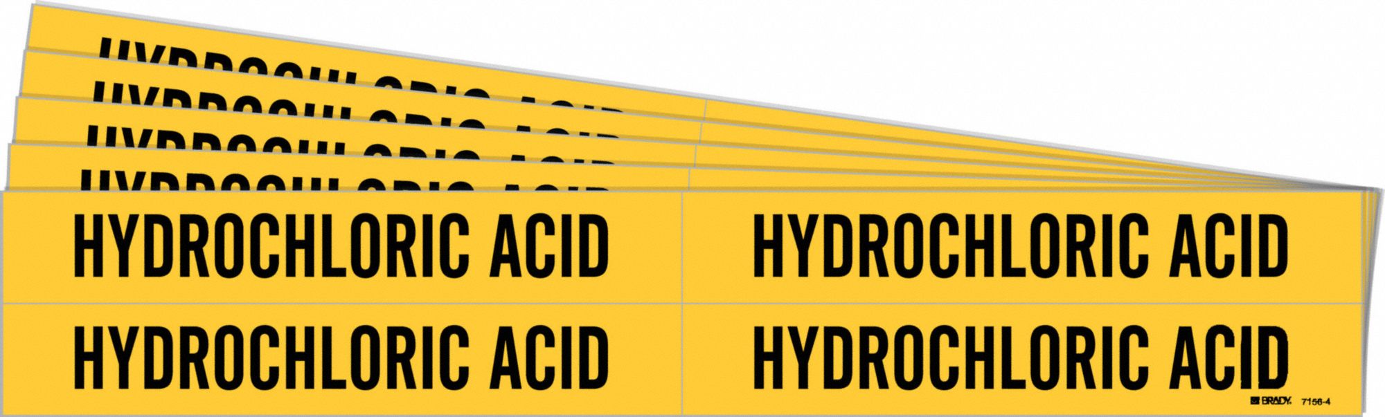 Pipe Marker Black Hydrochloric Acid PK5