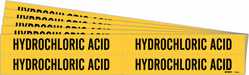 Pipe Marker Black Hydrochloric Acid PK5