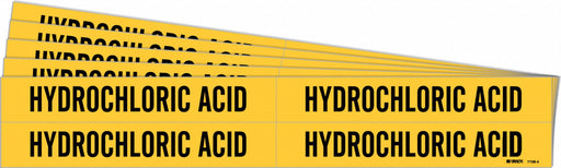 Pipe Marker Black Hydrochloric Acid PK5