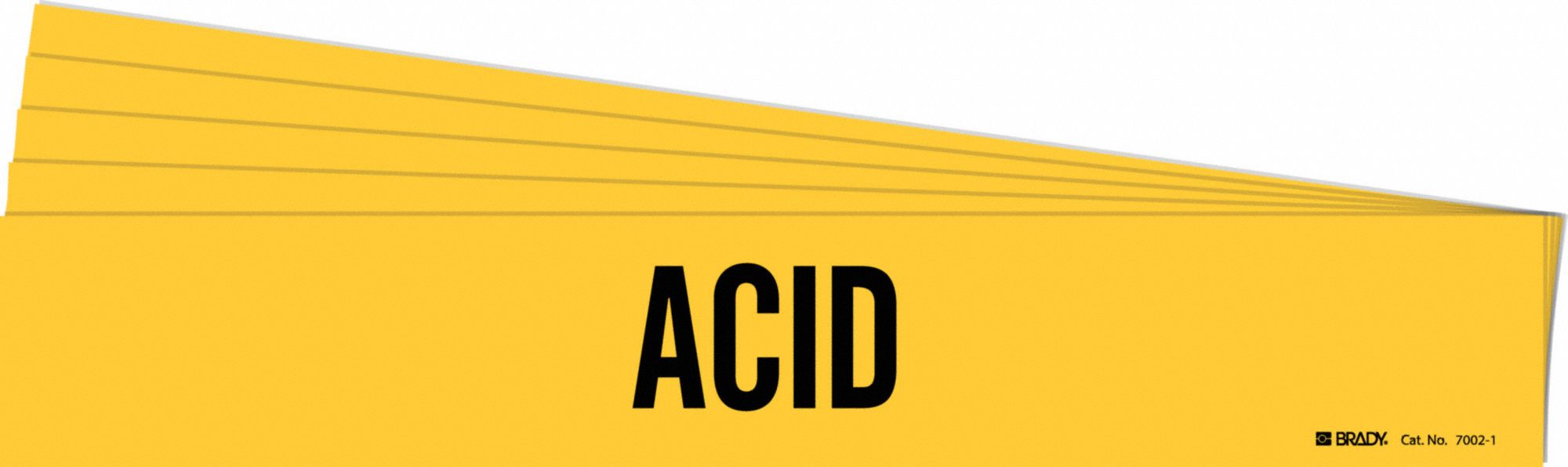 Pipe Marker Adhesive Black Acid PK5