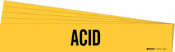 Pipe Marker Adhesive Black Acid PK5