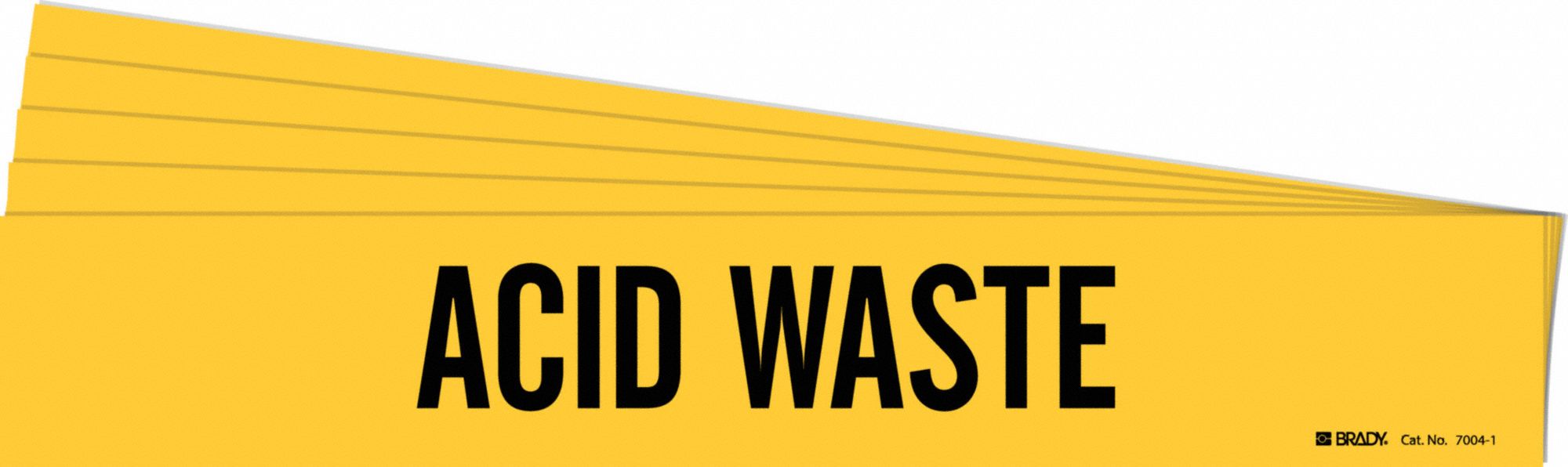 Pipe Marker Black Acid Waste PK5
